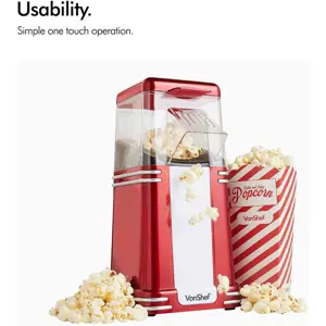 Vonshef retro popcorn maker