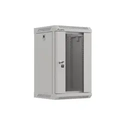 WALL-HUNG RACK CABINET 10" 9U 300X300 GREY GLAZED DOOR LANBERG (FLAT PACK)