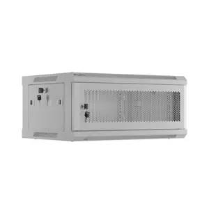WALL-HUNG RACK CABINET 19" 4U 600X450 GREY PERFORATED DOOR LANBERG (FLAT PACK)