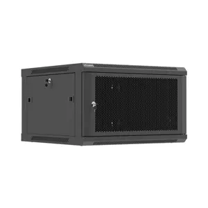 Wall-mount rack cabinet 19" 6U 600x600 black