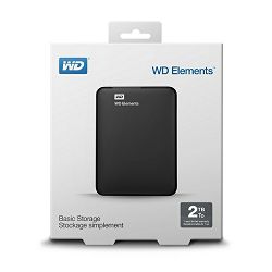 Vanjski tvrdi disk HDD WD Elements 2TB Portable 2,5", USB 3.0
