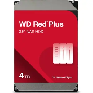 WD Red Plus 4TB, 3,5", 128MB, 5400 rpm NAS