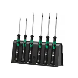 Wera 2035/6 A Screwdriver set and rack for electronic applications