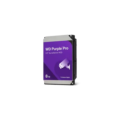 Unutarnji tvrdi disk WD Purple Pro Smart Video HDD 8TB WD (7200 RPM, 3.5", Serial ATA)