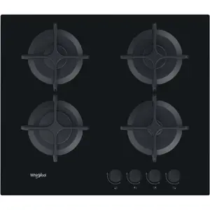 Whirlpool AKT 616/NB hob Black Built-in 60 cm Gas 4 zone(s)