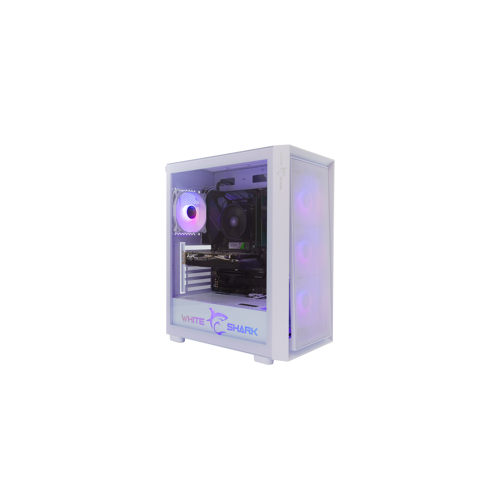 White Shark KUĆIŠTE GCC-2401 WARHEAD-3 BIJELO / 4 Fans 12cm RGB