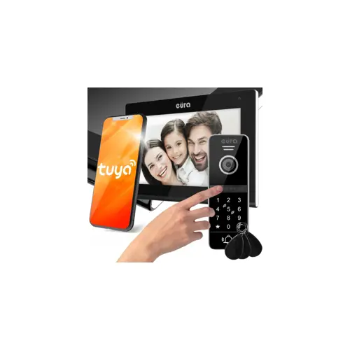 Videodomofon VDP-97C5 (crna, LCD 7", Wi-Fi, čitač kartica, Tuya)
