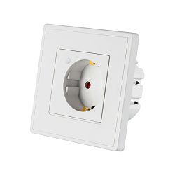 WiFi Smart zidna utičnica WOOX, 250VAC 10A 2300W, WooxHome app, glasovna kontrola - Alexa & Google Assistant (R4054)