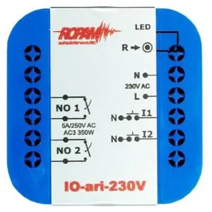 Wireless controller 230V, auricle, 2xNO, 2xIN (N)
