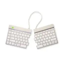 Wireless split keyboard in white RGOSBUKWLWH by R-GO TOOLS
