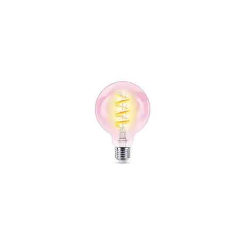 WiZ | Philips Smart WiFi Filament Clear G95 RGB | E27 | 6.3 W | Full colour