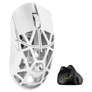 WLMOUSE Beast X Pro Solid Sides Gaming Maus, Omron Optical Switches - weiß