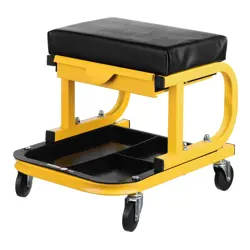 Radionički stolac s ladicom YATO, model 5906083818240 (boja: crna)