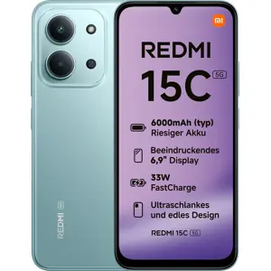 Xiaomi Redmi 15C 17.5 cm (6.9") 5G USB Type-C 4 GB 128 GB 6000 mAh Green