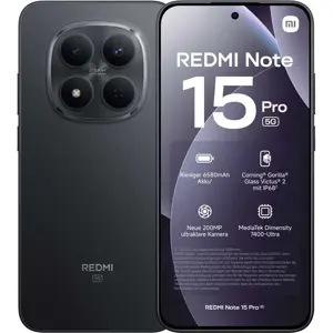 Xiaomi Redmi Note 15 Pro 8GB RAM 256GB Midnight Black EU