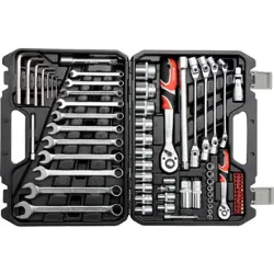 YATO WRENCH SET 77 pcs. L 1/4" / 1/2" 38781