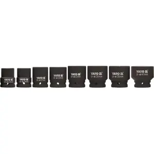 Yato YT-1115 impact socket Impact socket set Black