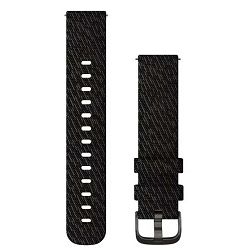 Zamjenski remen GARMIN, 20mm crna Pepper Nylon (siva kopča)