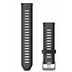 Zamjenski remen GARMIN 20 mm, tamno sivi/crni, 010-11251-AG
