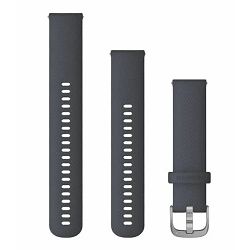 Zamjenski remen GARMIN 20mm - Granite Blue (srebrna kopča) , 010-12932-10