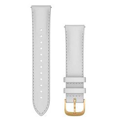 Zamjenski remen GARMIN, 20mm bijela Leather (Gold kopča)