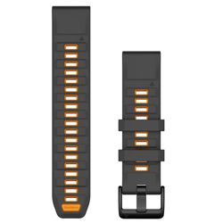 Zamjenski remen GARMIN za fenix 8, Graphite Spark Orange, 010-13392-05