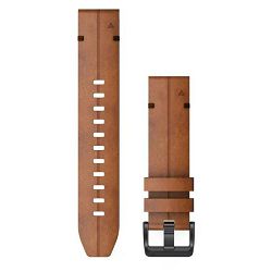 Zamjenski remen za GARMIN fenix 6 - Chestnut leather (kožni), 010-12863-05