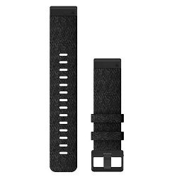Zamjenski remen za GARMIN fenix 6 - Heathered crna Nylon, 010-12863-07