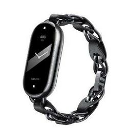 Zamjenski remen za XIAOMI Smart Band 8, Chain Strap crna
