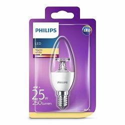 Žarulja LED PHILIPS E25, B35, topla prozirna