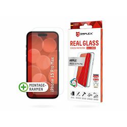 Zaštitno staklo DISPLEX Real Glass 2D + maskica za iPhone 15 Pro Max