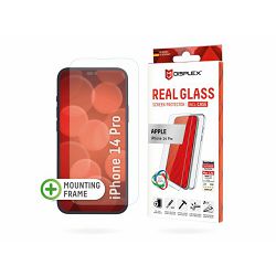 Zaštitno staklo DISPLEX Real Glass 2D za Apple iPhone 14 Pro, + prozirna maskica 