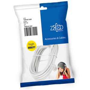 ZED electronic Telefonski kabel sa konektorima, dužina 1 metar - TC/1,0