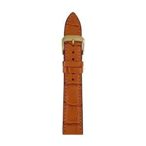 Zeppelin leather strap, brown, 18 mm
