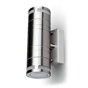 Zidna lampa V-TAC VT-7632 (230V, IP44, GU10, srebrna)