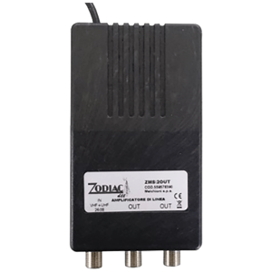 ZODIAC Pojačalo antensko, 1 ulaz 2 izlaza, 20/20dB - ZMS /2OUT