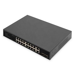 Switch PoE DIGITUS ZUB (16+2-porta + 2GE SFP)